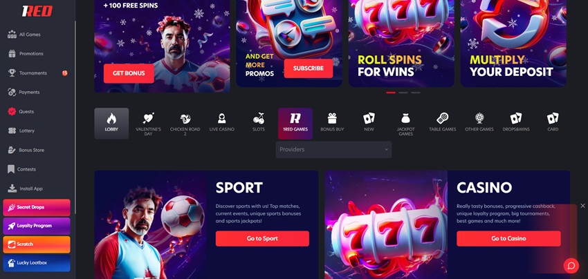 1RED Casino review